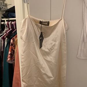 Reformation satin mini dress